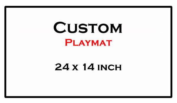 Custom 24 x 14 inch Playmat Compatible with Pokemon, Yugioh, Digimon, Magic the Gathering